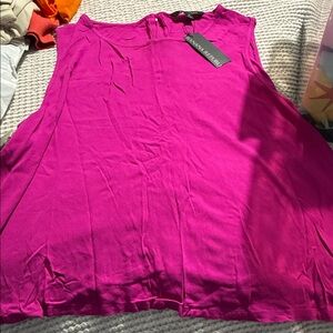Banana Republic Sleeveless Tank Top in Bright Fuchsia